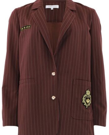 Continue Blazer Jessy Blazer White    Bordaux Stripe